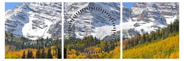Obraz - Maroon Peak (z zegarem) (90x30 cm)