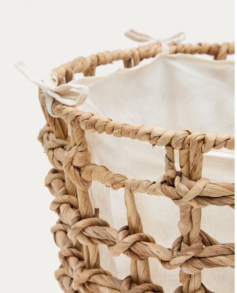Koszyki z hiacyntu wodnego zestaw 2 szt. ø 38x38 cm Dilam – Kave Home