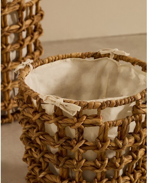 Koszyki z hiacyntu wodnego zestaw 2 szt. ø 38x38 cm Dilam – Kave Home