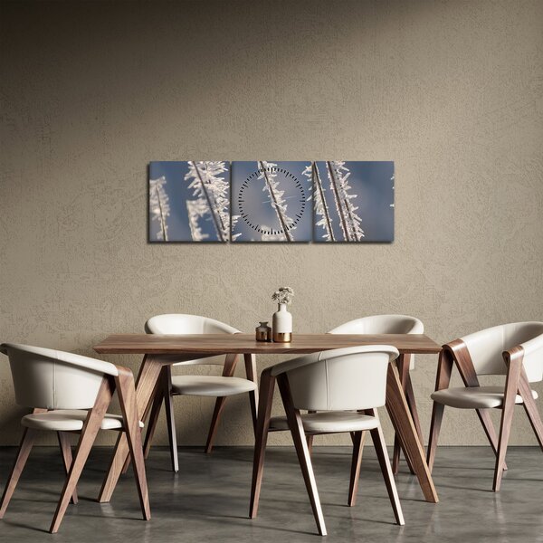 Obraz - Dziadek Mróz (z zegarem) (90x30 cm)