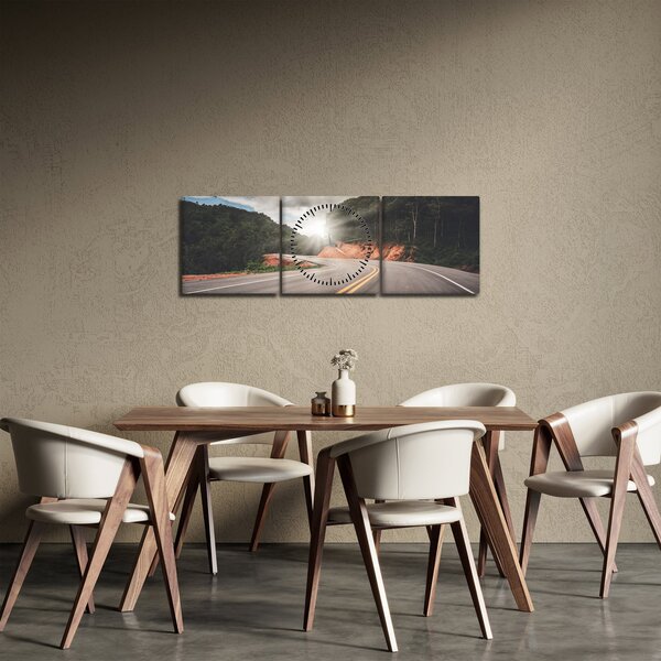 Obraz - Do drogi (z zegarem) (90x30 cm)