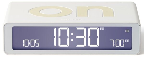 Budzik LEXON Flip Classic Biały