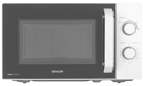 Kuchenka mikrofalowa SENCOR SMW 1918WH 700W średnica 25.5 cm pojemność 20L