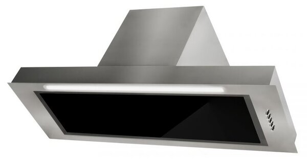 Okap AFRELLI AW-5 Piano Classic 90 Inox/czarne szkÅo 428m3/h 65dB klasa D