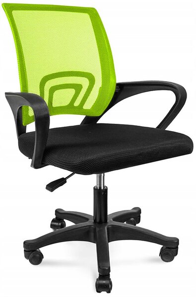 Zielony fotel obrotowy do biurka - Azon 4X