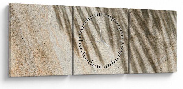 Obraz - Cienie (z zegarem) (90x30 cm)