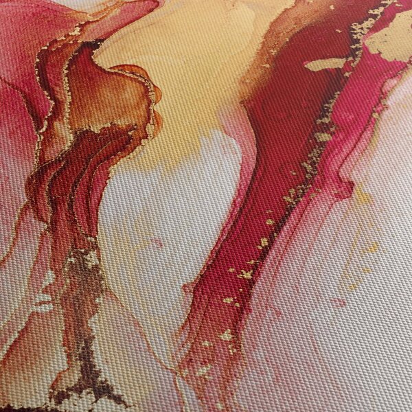 Obraz - Abstrakcja (z zegarem) (90x30 cm)