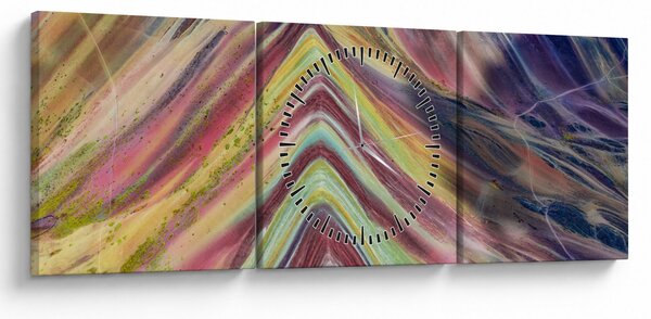 Obraz - Panorama (z zegarem) (90x30 cm)