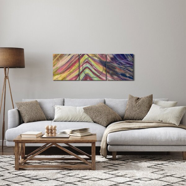Obraz - Panorama (z zegarem) (90x30 cm)
