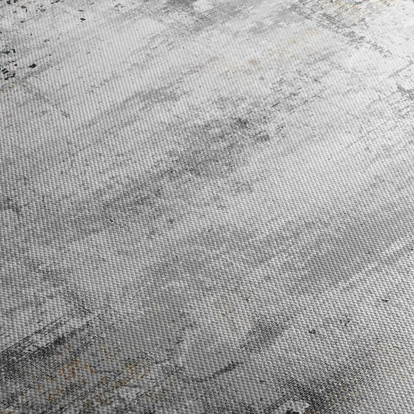 Obraz - Abstrakcyjne teksturowane płótno (z zegarem) (90x30 cm)