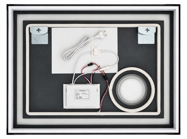 IREDA Lustro łazienkowe z oświetleniem LED, 80 x 60 cm