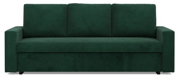 Kanapa 3 osobowa, BLOM, sztruks, 220x92x92 cm, butelkowa zieleÅ | TYLETEGOTU