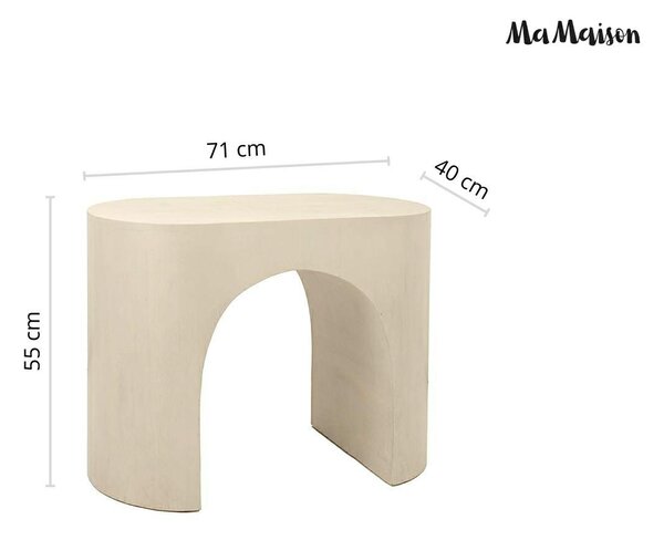 MaMaison stolik pomocniczy ICARO 71 beżowy drewno mango