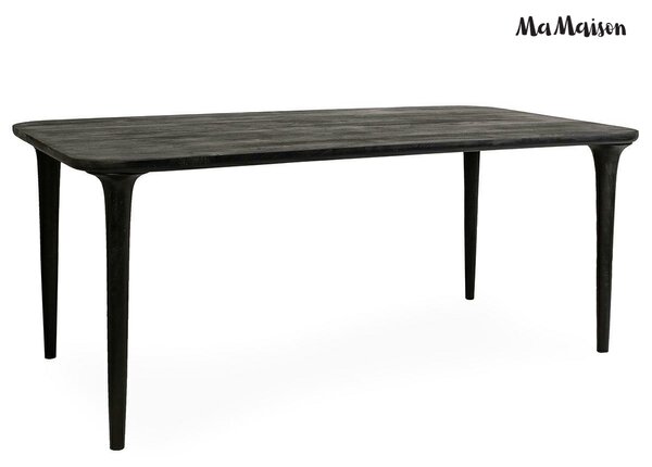 MaMaison stół do jadalni LAMINAR 200 czarny drewno mango