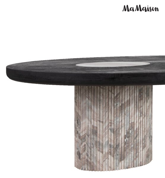 MaMaison stół do jadalni ATLANTE 240 marmur Sawar drewno mango