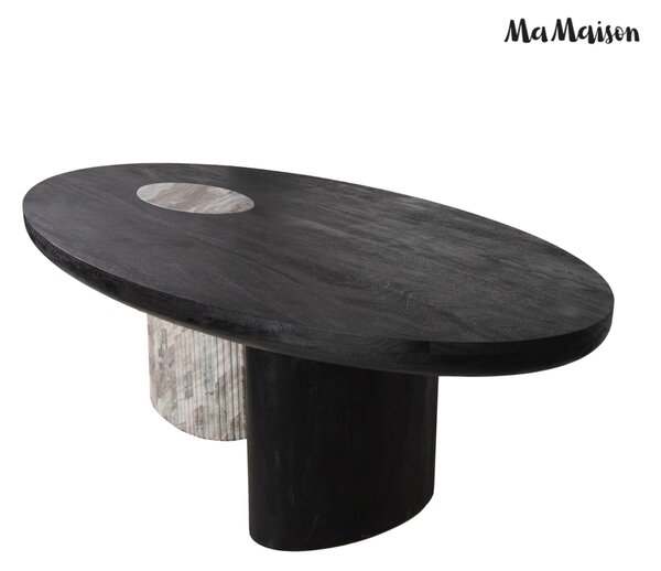 MaMaison stół do jadalni ATLANTE 240 marmur Sawar drewno mango