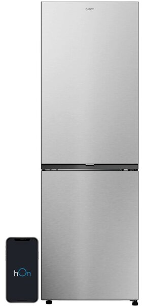 Lodówka CANDY CNCQ2T618CX Fresco 300 No Frost 185cm Stal nierdzewna
