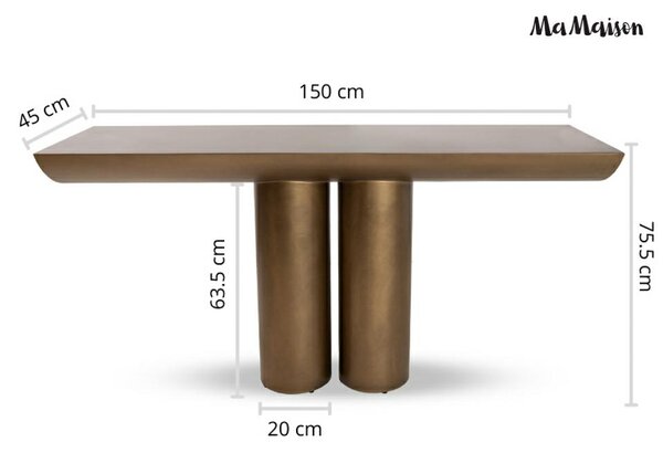 MaMaison konsola TIDAL 150 złota