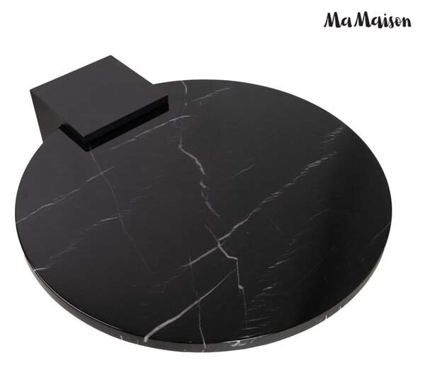 MaMaison stolik kawowy DANTE 110 czarny marmur Marquina złoty