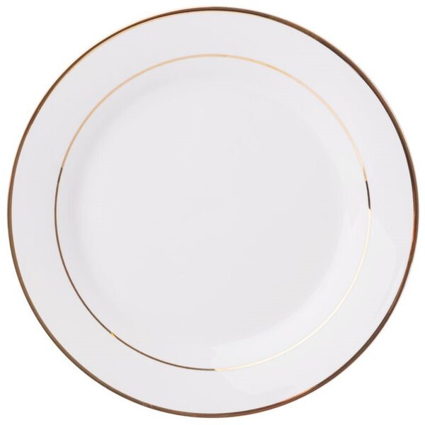 Talerz AMBITION Aura Gold 16.5 cm Biało-złoty