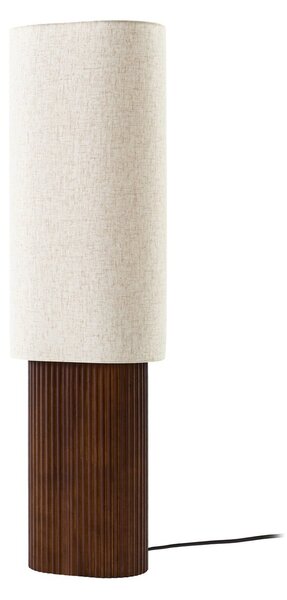 Lampa Podłogowa Lindby, Kimiko, drewniany, salon, tkanina | tekstylia, skandynawski