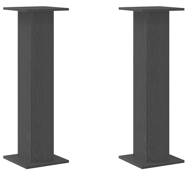 Stojak na rośliny 2 pcs Czarny Dąb 30 x 30 x 95 cm
