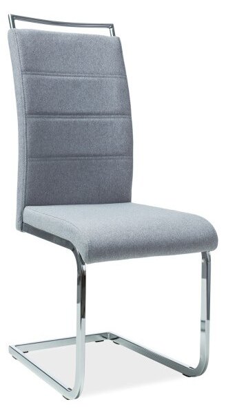 Krzesło h441 chrom/szary tap.97