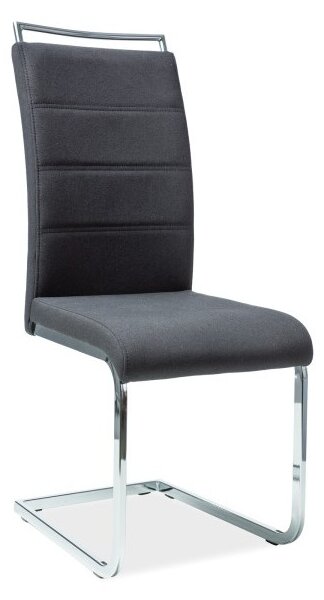 Krzesło h441 chrom/czarny tap.96