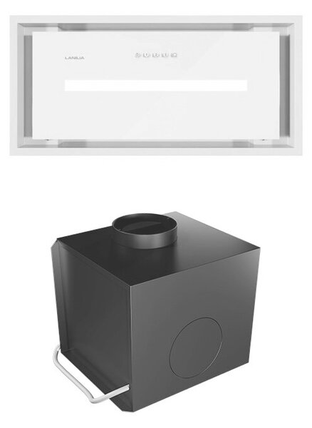 Okap LANILIA Lamezo 60.1 BiaÅy + Turbina LTW 1.2 ZewnÄtrzny silnik