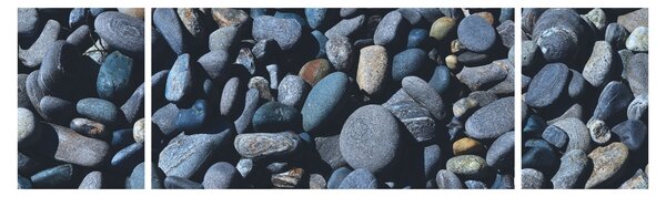 Obraz kamyków z plaży (170x50 cm)