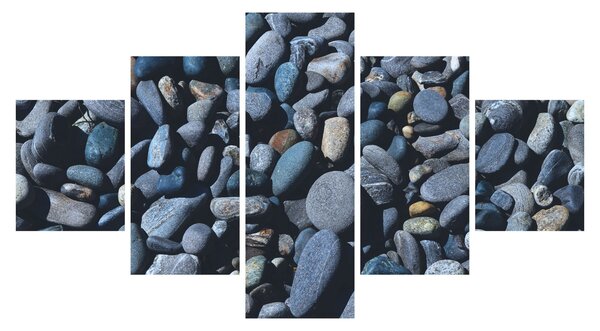 Obraz kamyków z plaży (125x70 cm)