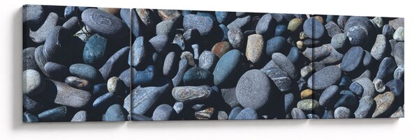 Obraz kamyków z plaży (170x50 cm)