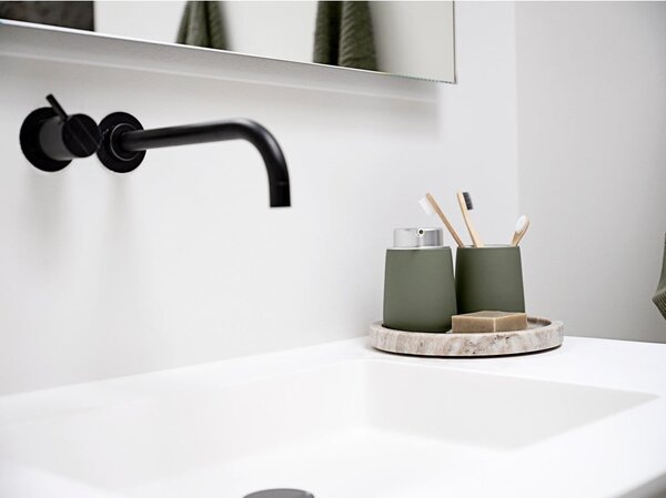 Zielony porcelanowy kubek na szczoteczki do zębów Nova – Zone