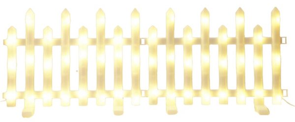Płotek dekoracyjny LED CHRISTMAS GIFTS 192 LED Biały (8 sztuk)