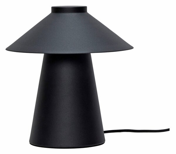 Czarna metalowa lampa stołowa Chipper – Hübsch