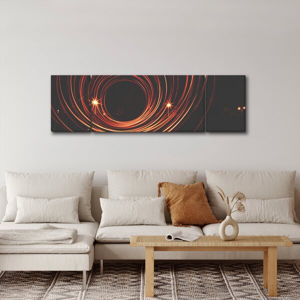 Obraz abstrakcyjnych linii (170x50 cm)