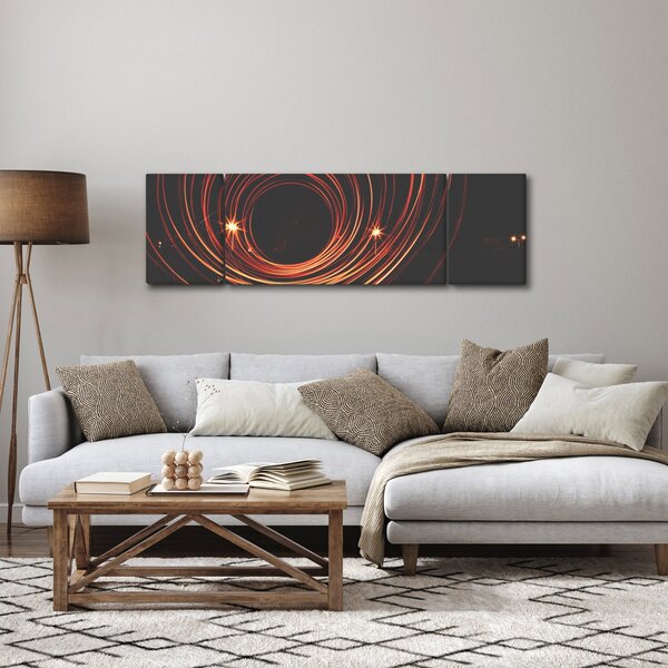 Obraz abstrakcyjnych linii (170x50 cm)