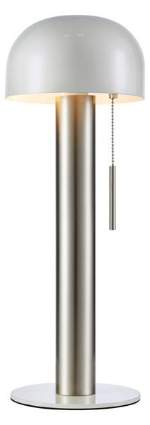 Lampa stołowa w kolorze srebra i bieli (wysokość 46 cm) Costa – Markslöjd