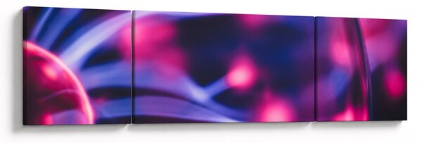Abstrakcyjny fioletowy obraz (170x50 cm)