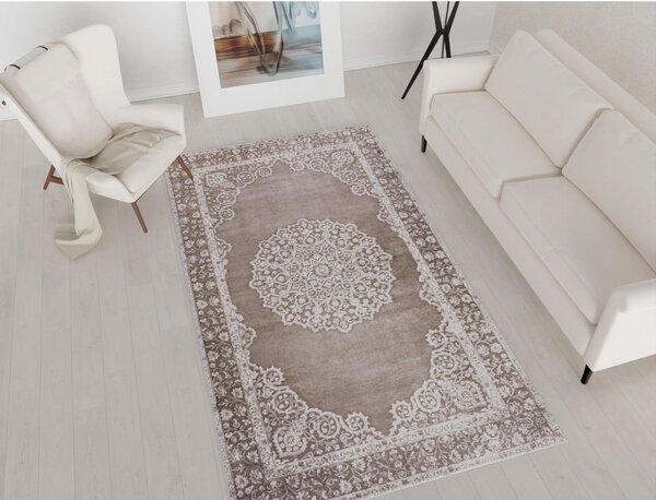 Beżowy dywan odpowiedni do prania 80x50 cm – Vitaus