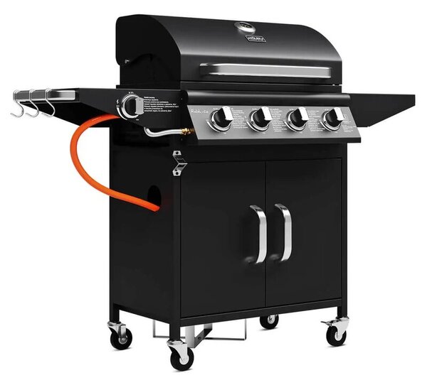 Grill ogrodowy gazowy KOLER Relish v2 Czarny 16 kW 66 x 40 cm