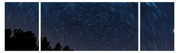 Obraz nocnego nieba (170x50 cm)