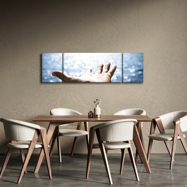 Obraz otwartej dłoni (170x50 cm)
