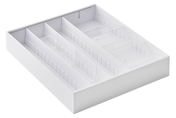 Biały plastikowy wkład do szuflady na sztućce 47,5 x 35 cm − YAMAZAKI