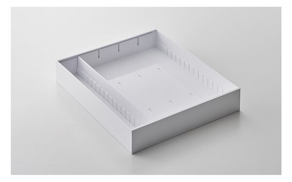 Biały plastikowy wkład do szuflady na sztućce 47,5 x 35 cm − YAMAZAKI
