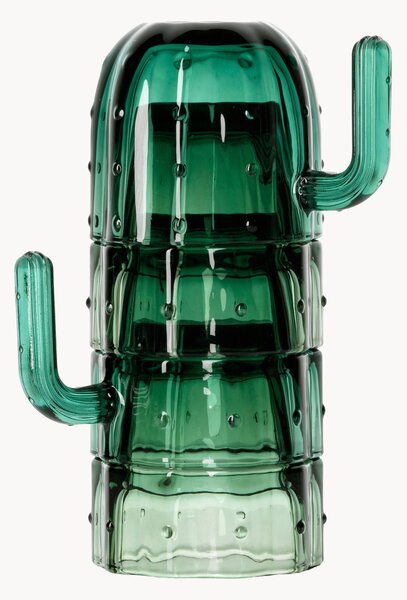 Komplet szklanek ze szkła dmuchanego Stack-a-Cactus, 4 elem