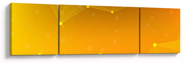 Abstrakcyjny żółty obraz (170x50 cm)