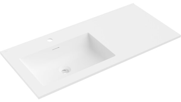 Mexen Otis umywalka wpuszczana w blat lewa 101 x 46,5 cm, biała mat - 25181001L