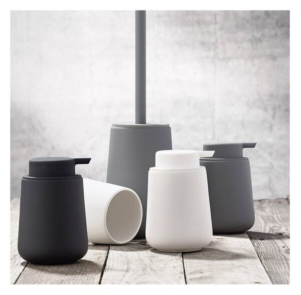 Szary porcelanowy dozownik do mydła 250 ml Nova − Zone