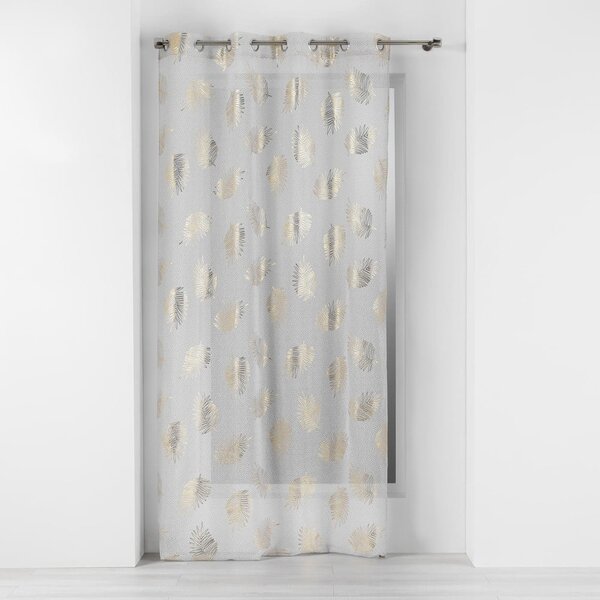 Firanka w beżowo-złotym kolorze 140x280 cm Sunny – douceur d'intérieur